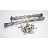 KOLO 19´´ BUBEN - VÝPLET - VÝPLET (36KS DRÁTY NEREZ + 36KS MATICE NIKL) - (ČZ 125, 150 C PŘEDNÍ KOLO)